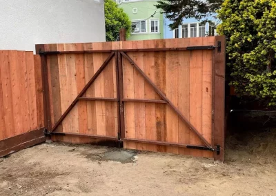 tulare wood fence gates